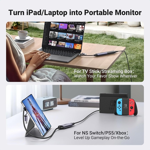 Thiết Bị Ghi H&igrave;nh HDMI to USB-C/USB-A Full HD 1080P@60Hz UGREEN CM716 25854